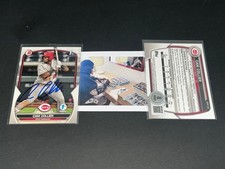 Cam Collier Reds Auto Signed 2023 1st Bowman Base 1st Edition Beckett Witness _