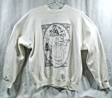USA Made Tultex Tag 1993 Paintables Pullover Saint Nick Santa Claus Sweater