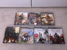PS3 Games Lot of 7 Playstation 3 - Assassins Creed, Lair, UFC, Little Big Planet