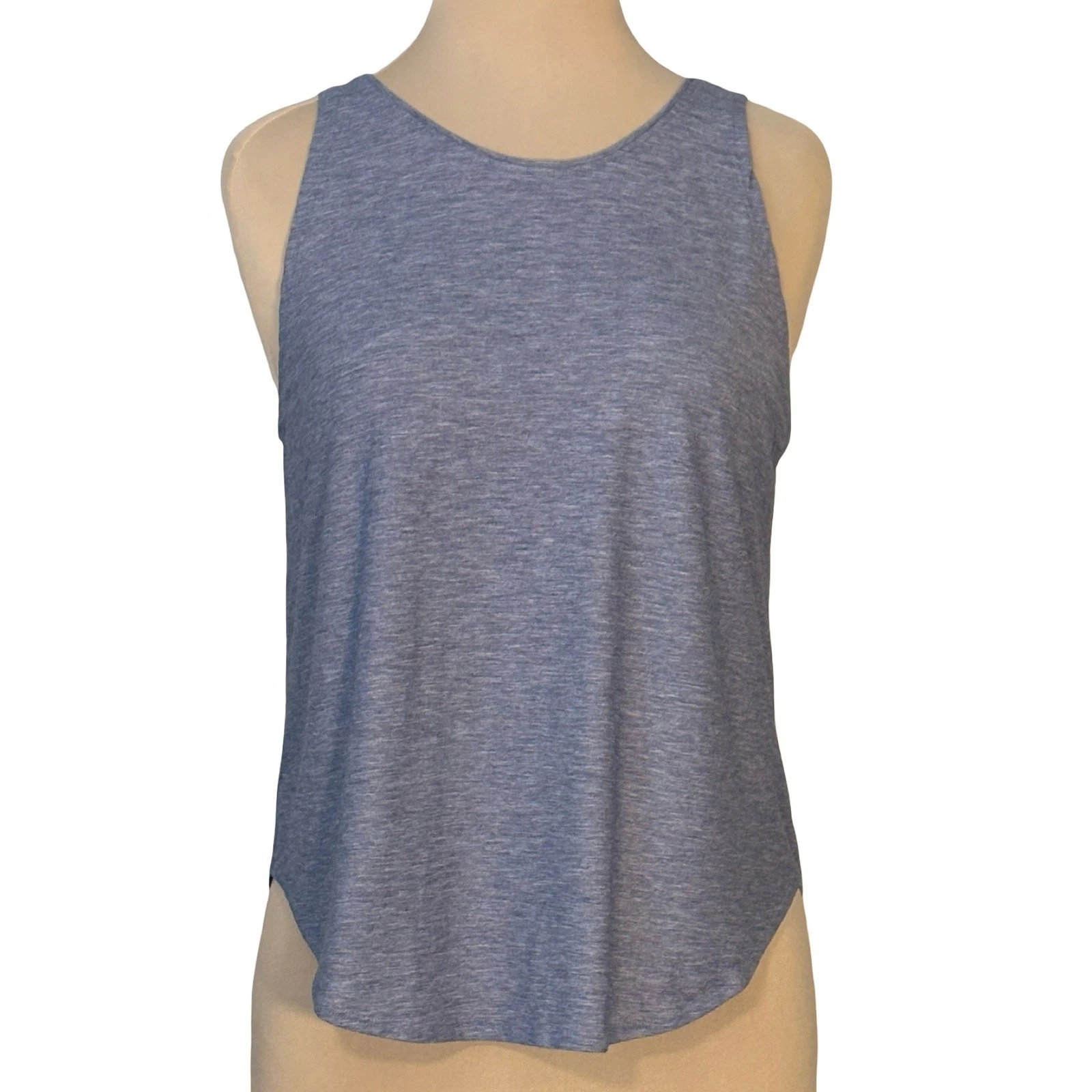 Under Armour Open Back Tank Top Womens Small Gray Heather Loose Fit Workout Gym