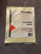 OfficeMax  insertable index clear reinforced ...