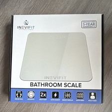 INEVIFIT Digital Bathroom Scale IBS002S Glass Modern White