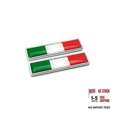 2 PCS Mini IT Italian Emblem Sticker Decals for Vehicle Auto Car Italy Flag