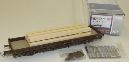 Roco H0 67672 Rungenwagen der ÖBB beladen mit Holzladung - NEU + OVP | Condition: Neu