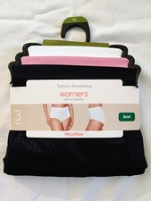 B 3 Pack of Warner's Blissful Benefits Tummy Smoothing Briefs Size XL Panties
