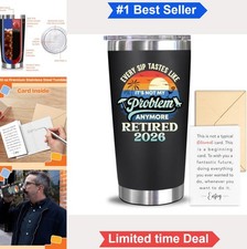 Retirement Gift Tumbler 20oz Stainless Steel Insulated Leak Proof Funny Quote