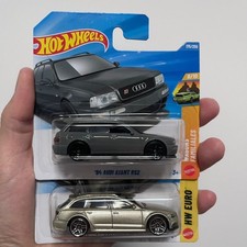 LOT 2026 Hot Wheels Mainline '94 Audi RS2  '17 RS6 Avant Short Card Case J  H