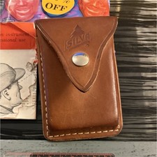 SILVA Hiking Compass with Leather Case, Ruler...
