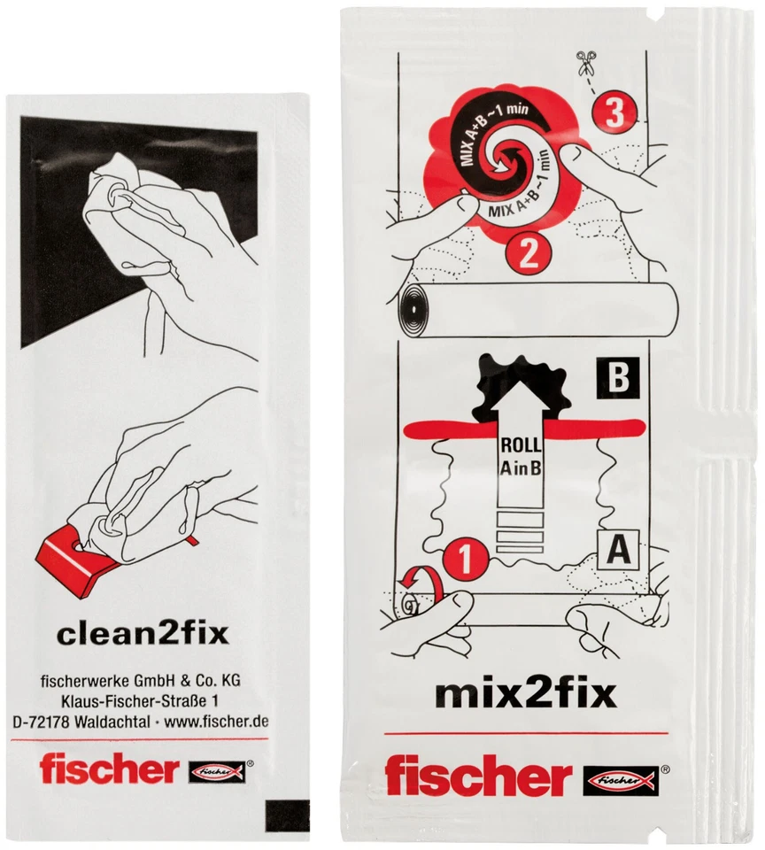 fischer Badkleber 4er Pack (4x4g) - Befestigen ohne Bohren für Badaccessoires - Bild 2 von 4