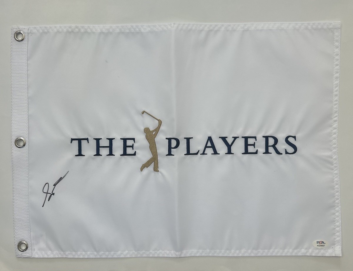 Scottie Scheffler Signed Autographed The Players Golf Flag 2023-2024 Winner PSA