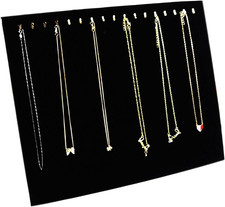 Black Velvet 17 Hook Necklace Jewelry Tray/Display Organizer/Pad/Showcase/Displa