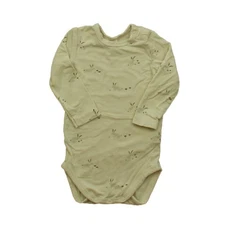 Quincy Mae Bamboo Long Sleeve Bodysuit Bunnies Baby One-Piece 0-3 Months