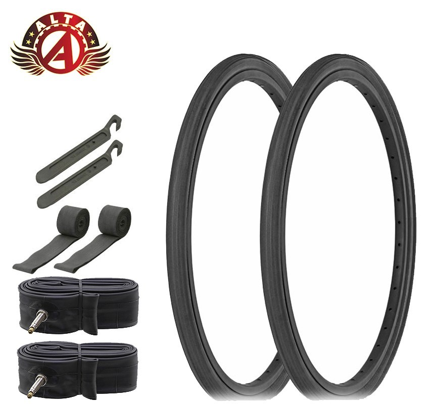 Bmx Racing Slick Black Tires 100 Psi 8pc.