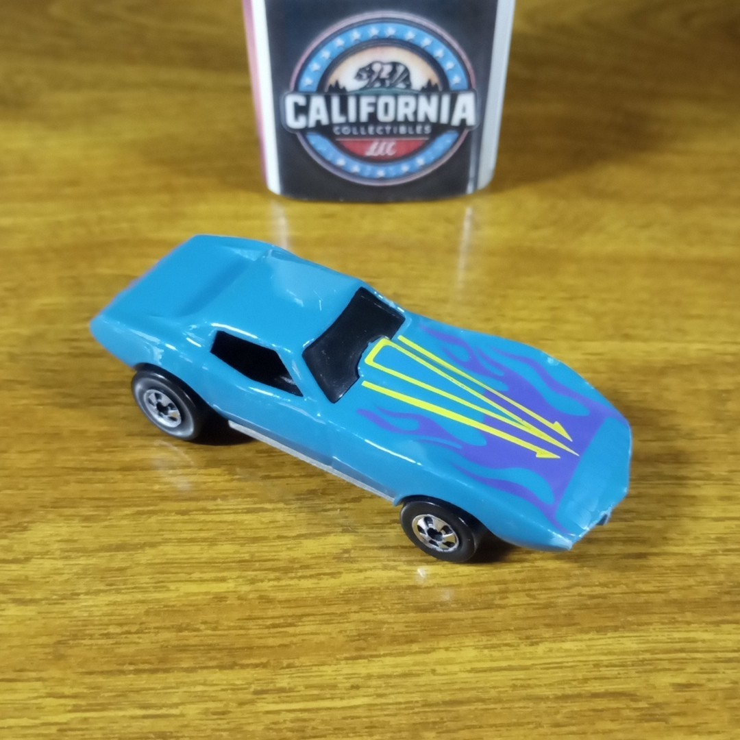 Hot Wheels Vintage Color Racers Corvette Stingray Blue Aqua BW