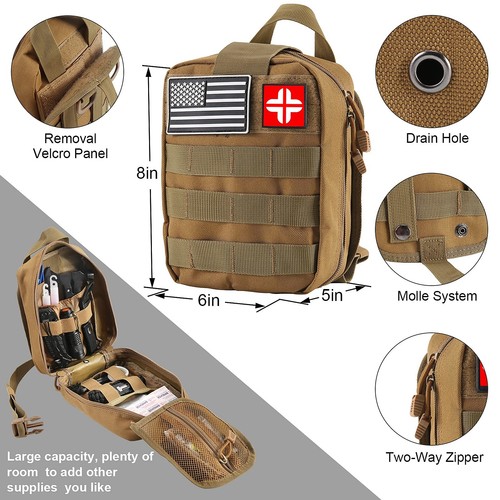 Survival Kit and First Aid Kit, 142Pcs Professional Survival Gear and Equipme... - Picture 6 of 6