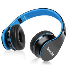 Kids Headphones Bluetooth Wireless for Kids Limited 95dB 60-Hours B/Blue
