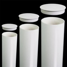 Bouchon de tuyau PVC blanc couvercle décoratif insert débit d'eau propre et li