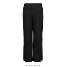 Roxy backyard snow shell black pants girls M