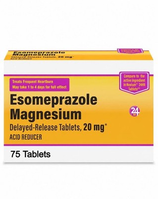  Esomeprazole Magnesium 20mg Acid Control Nexium, Heartburn Relief-75 tablets 