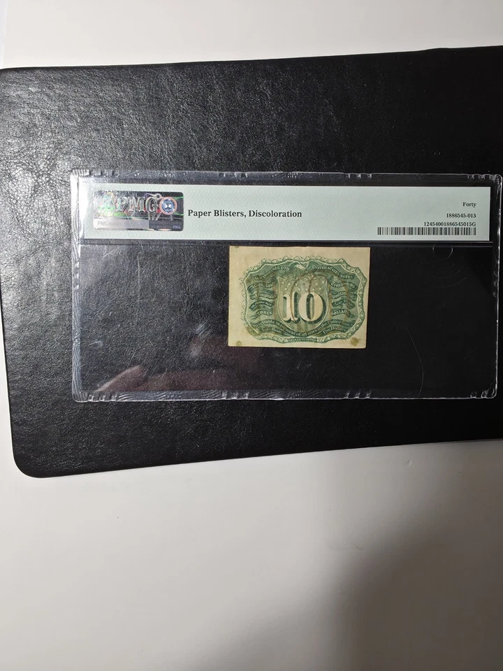 1863 Second Issue 10 Cents Fractional Currency Note FR#1244 Civil War PMG 40 - Image 4 of 4