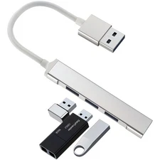 USB 3.0 4 Port Hub Splitter For PC Mac MacBook Notebook Laptop Desktop Portable