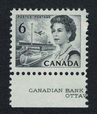 Canada Queen Elizabeth 6c Black RE-engraved 1967 MNH SG#607