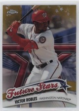 2020 Topps Chrome Future Stars Gold Refractor 13/50 Victor Robles #FS-7 13iq