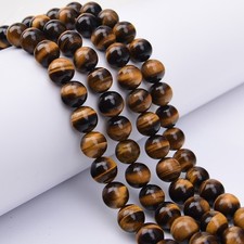 Natural 16mm Yellow Tiger Eye Stone Round Loose Beads Strands 15.5" DIY Jewelry
