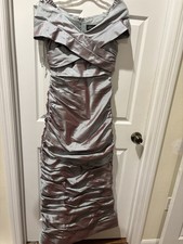 Adrianna Papell Charcoal Strapless Dress Size 6
