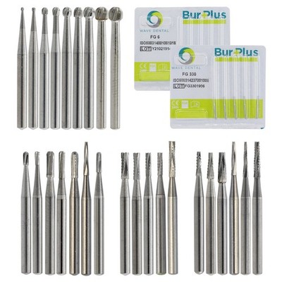 Wave Dental Carbide Burs Round Bur FG 330 1/4 2 6 8 557 High Speed Friction Grip