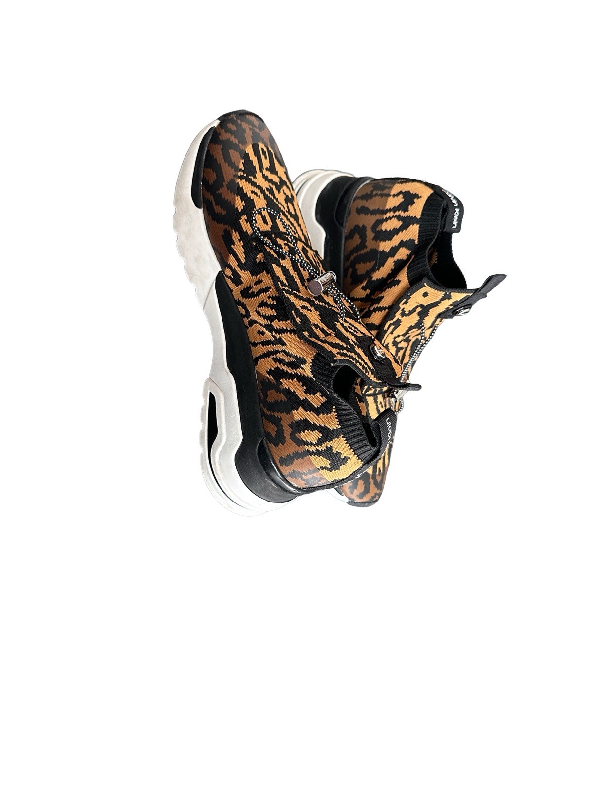 Calvin Klein Black and Brown Leopard  women’s Sneakers image 2