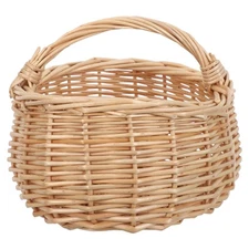 Wicker Basket with Handle Storage Decorative Baskets for Shelves Woven
