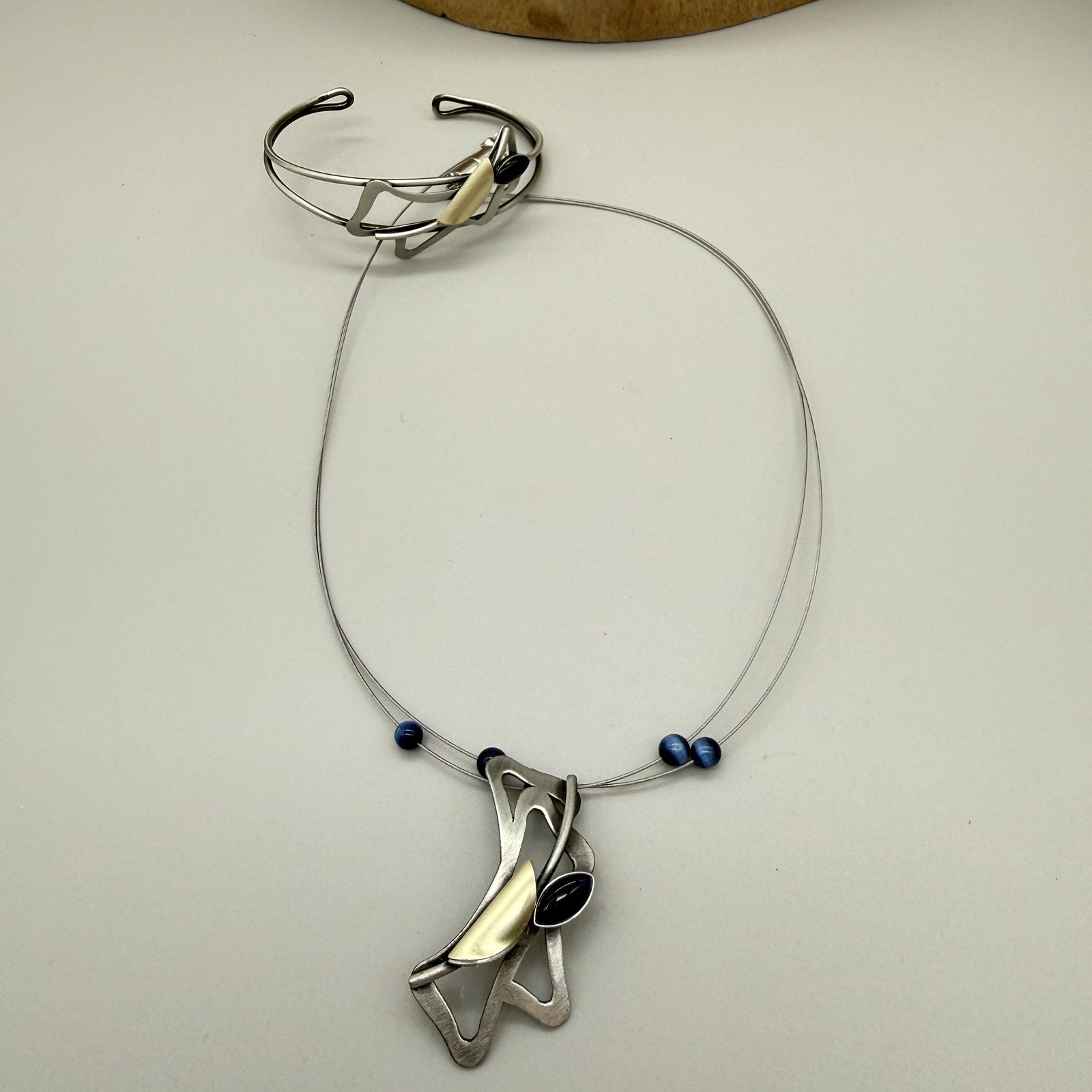 Christopher Poly Signed Modernist Sculptural Neck… - image 8