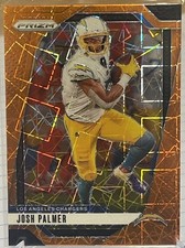 2024 Panini Prizm Josh Palmer Orange Lazer Prizm Los Angeles Chargers #159