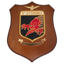 CREST ARALDICO art. AM0100P1049 6° Stormo Diavoli Rossi Aeronautica militare