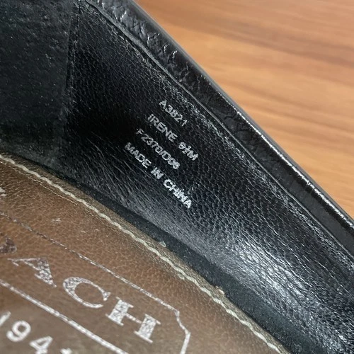 Coach Irene Negro Jacquard Logo Firma Punta Cerrada Tacones de Cuña Mujer Talla 9.5M Foto 2 de 4