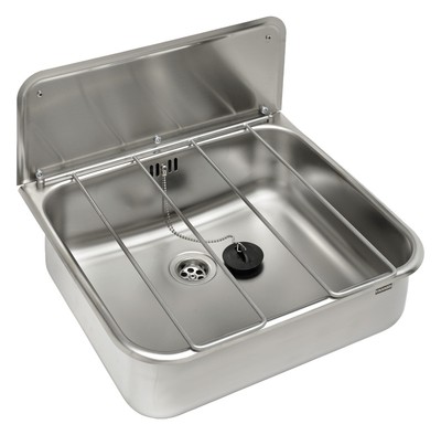 FRANKE Ausgussbecken SIRIUS 460x320x405 mm, mit Klapprost und Spritzwand SIRX368