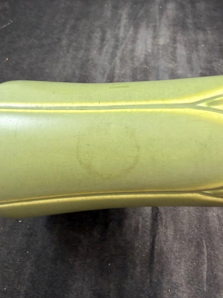 Rookwood Art Pottery Matte Olive Green Vase Shape 2320 Made in 1921 7.75 Inch