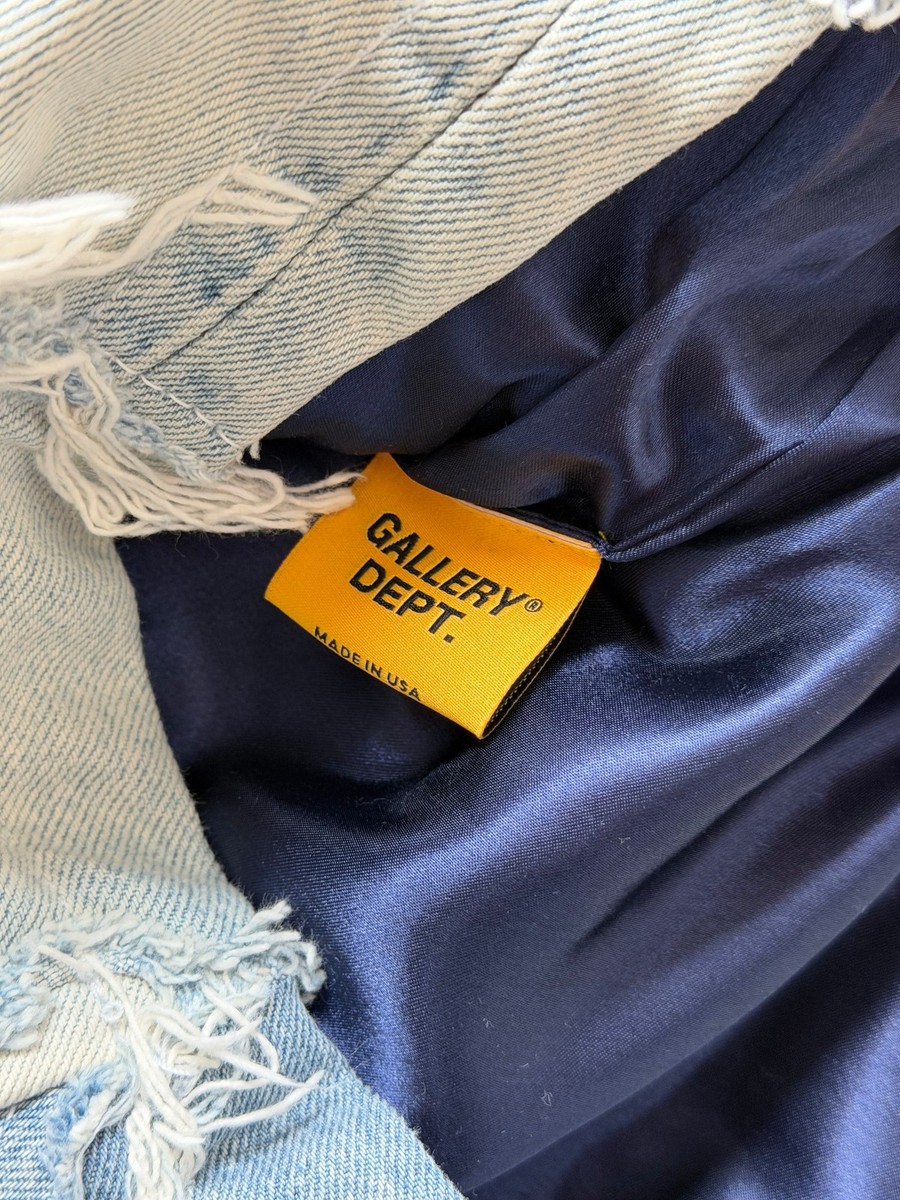Gallery Dept. Patchwork Denim Zuma Shorts - Size Large - Blue