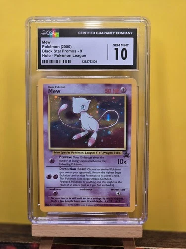 2000 MEW #9 WOTC Holo Black Star Promo BSP Pokemon League MINT CGC 10