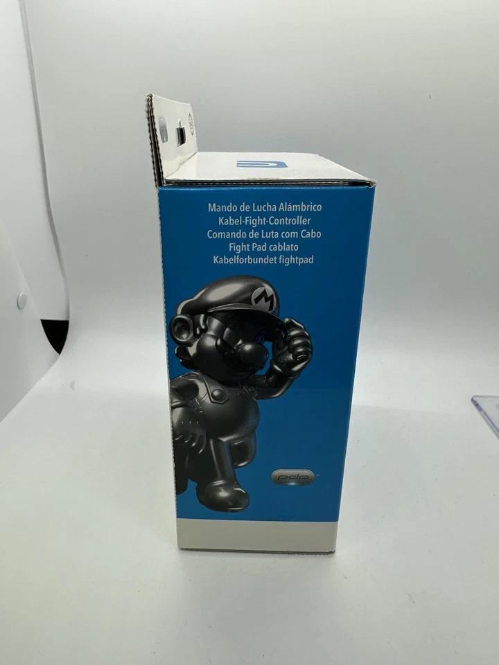 NEW PDP Wii/Wii U Metal Mario Wired Fight Pad Classic Controller New In Box - Image 4 of 4