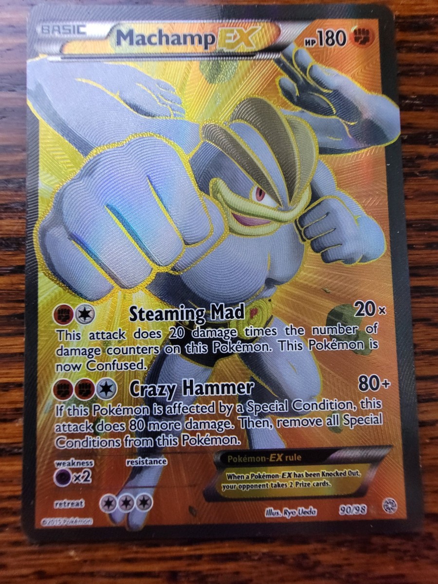 栗のベンチ９０　mahamahas❕ MP Machamp EX (90 Full Art) 90/98 XY - Ancient Origins Holo | eBay