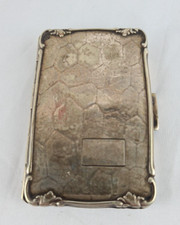 Art Deco versilberte Dose für Visitenkarten o.ä. - Alpacca 30er-40er Jahre