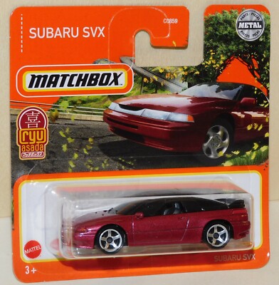 2021 Matchbox SUBARU SVX rot schwarz Ryu Asada - MBX Highway # 88/100 GXN06 NEU