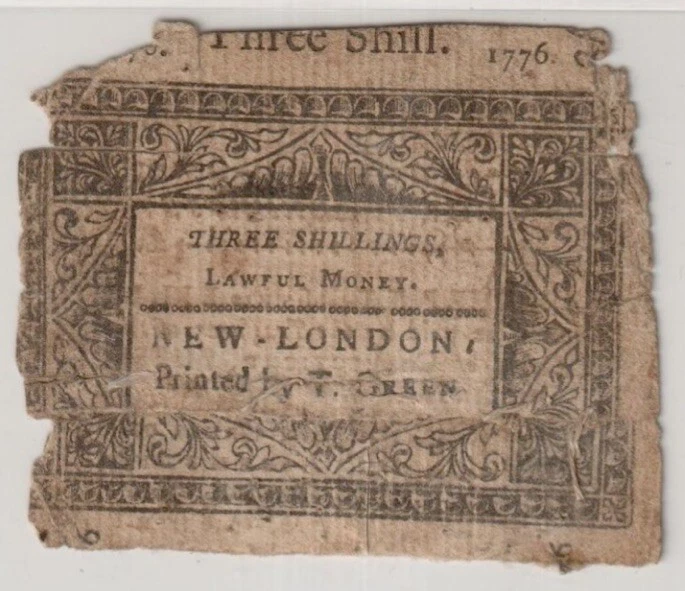 Connecticut 1776 Colonial Currency Bank Note CT-198 American Revolution PCGS VG8 - Image 4 of 4