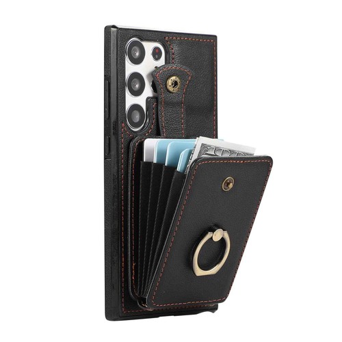 For Samsung Galaxy S25 Ultra/S25+ Case Wallet with Card Holder 360°Rotation Ring - Picture 12 of 16