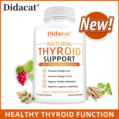 Thyroid Kapsel Supplement With Iodine, B12, Zinc, Ashwagandh Capsules - Bild 1 von 4