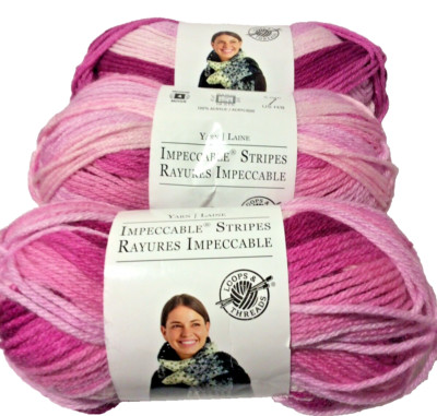 Loops & Threads Impeccable Stripes 3 Pack  Peacock Stripe 
