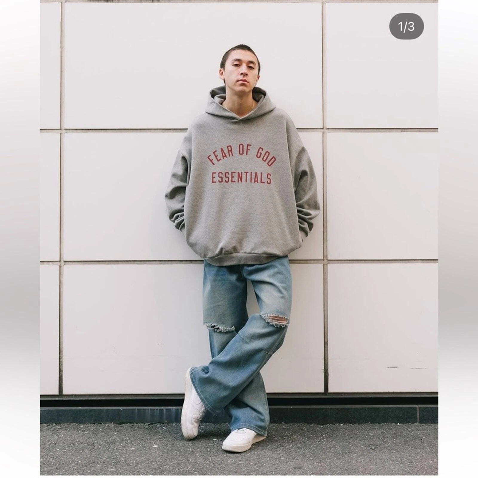 Set felpa e felpa Essentials Fear of God in pile raro NUOVO unisex RARO