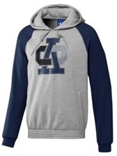 Adidas Men's Hoody Collegiate Hood, Grey/Blue, New, S
